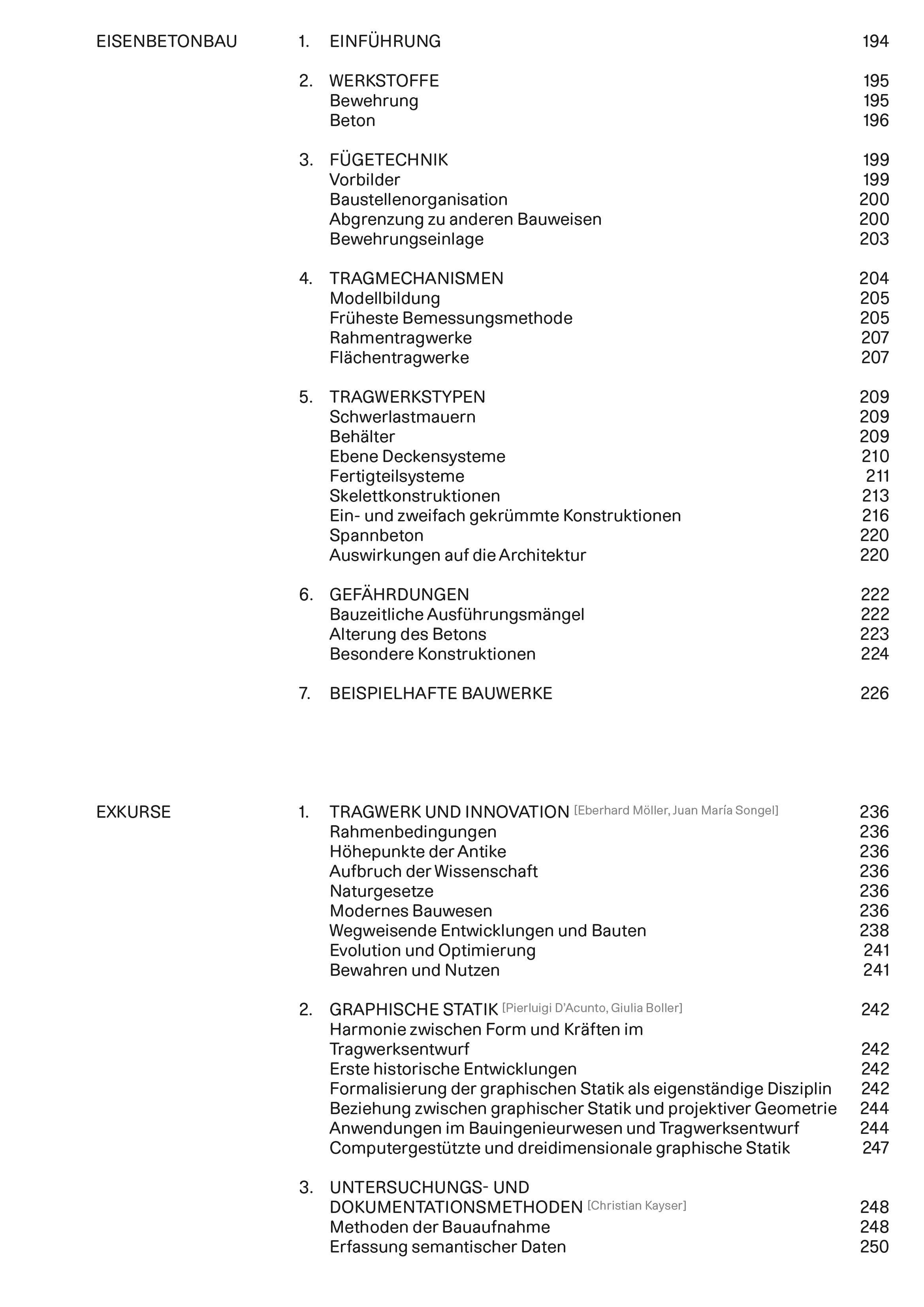 Beispielinhalt (Bild) Historische Tragkonstruktionen
