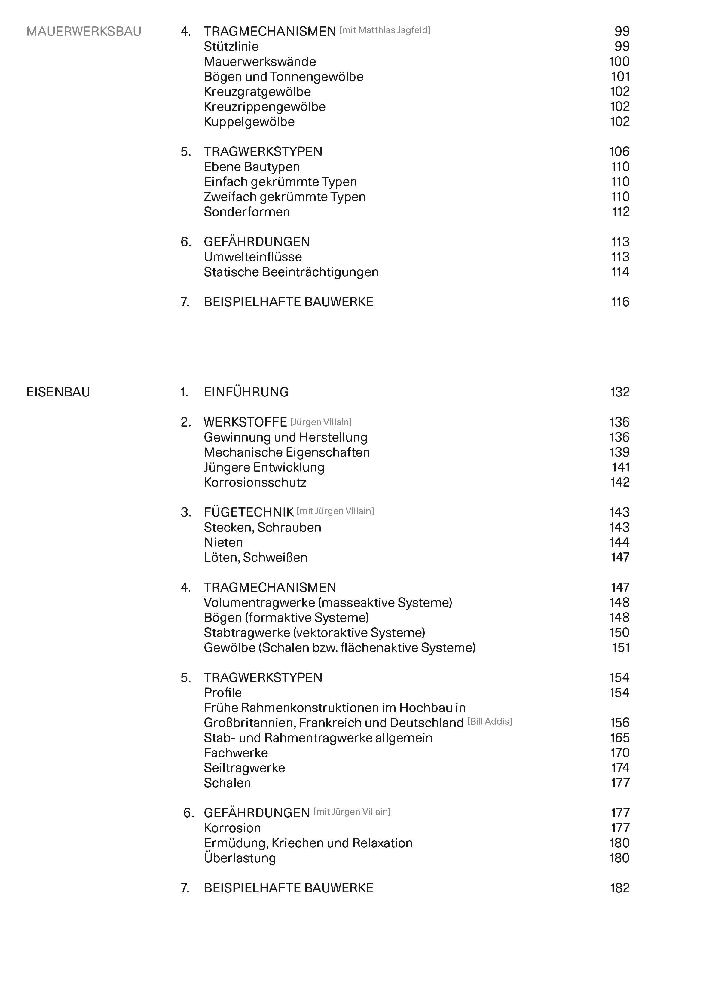 Beispielinhalt (Bild) Historische Tragkonstruktionen