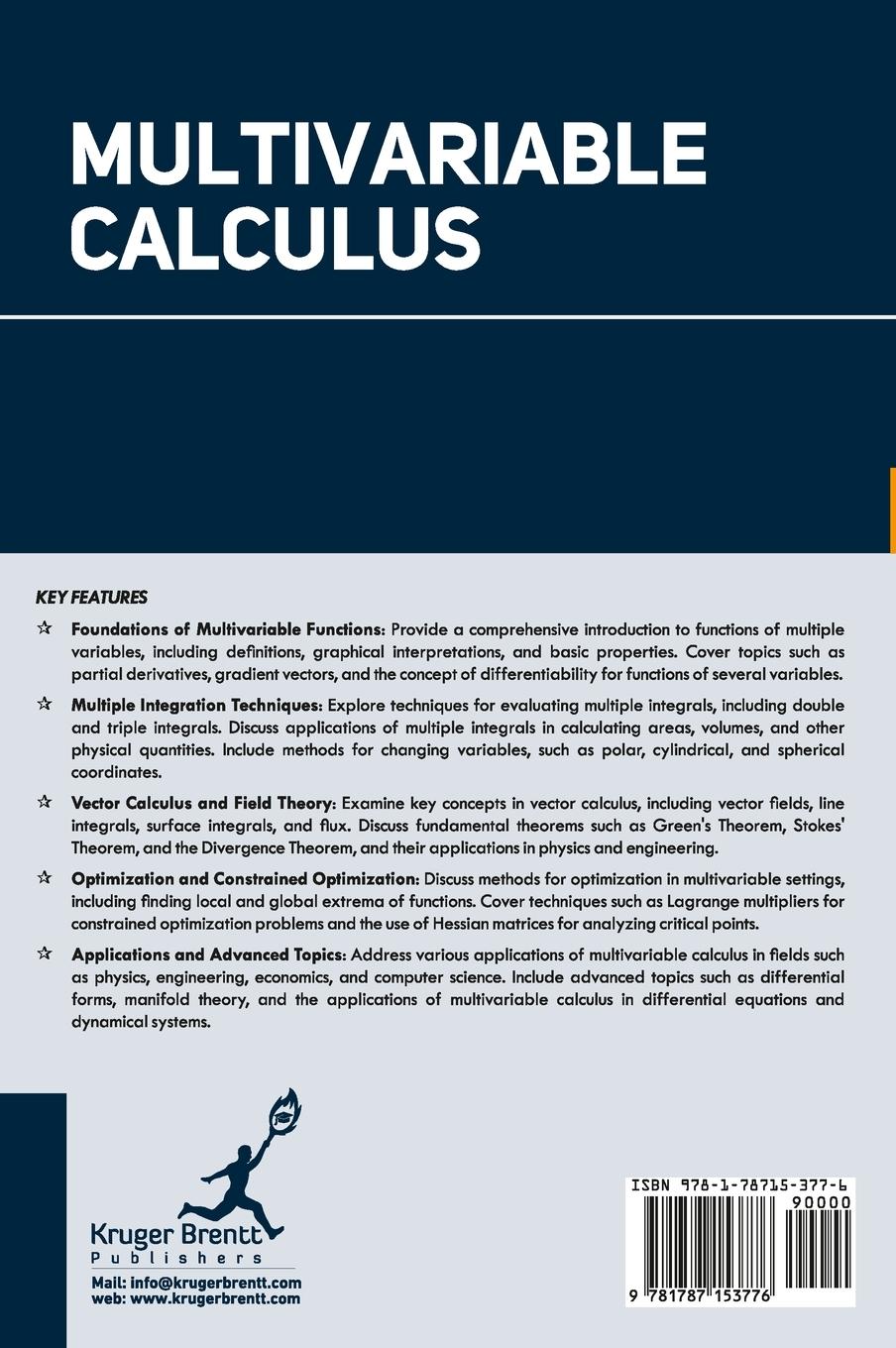 Rückseitencover Multivariable Calculus