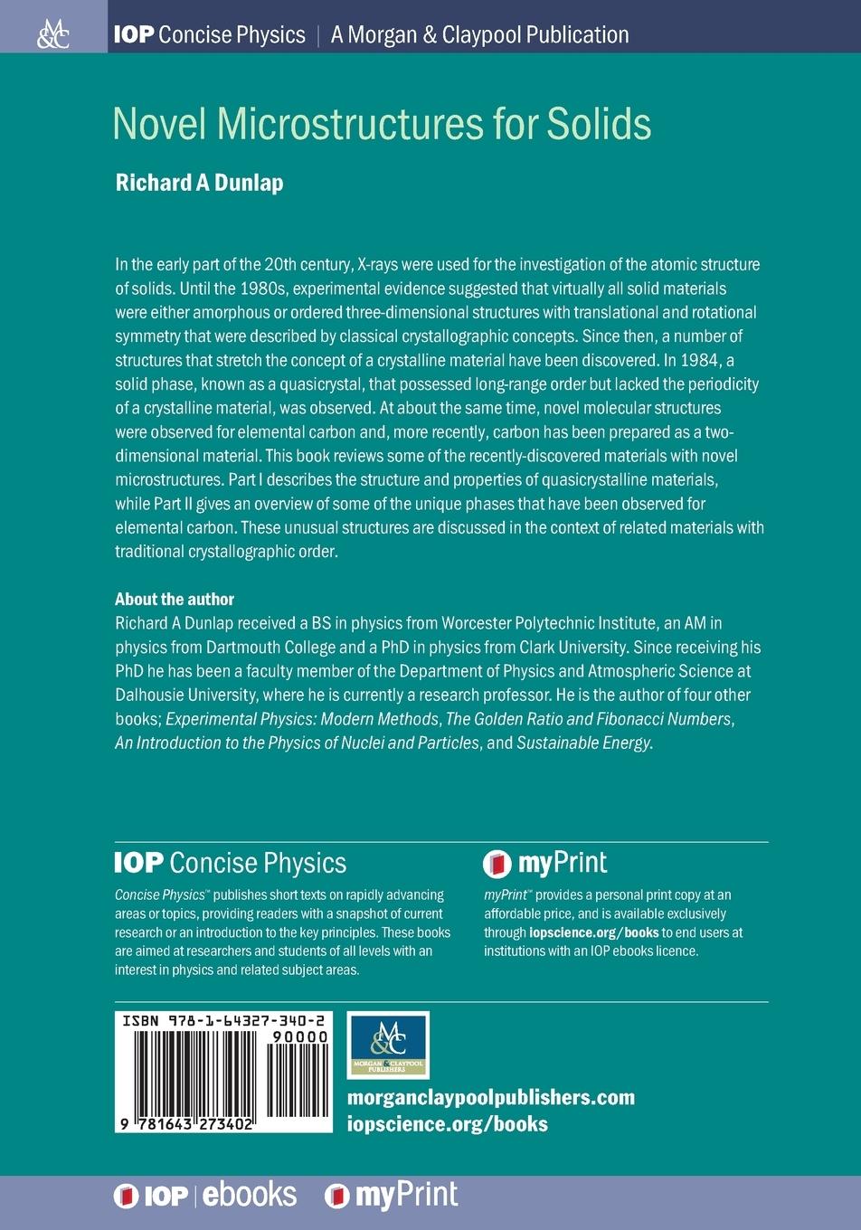 Rückseitencover Novel Microstructures for Solids