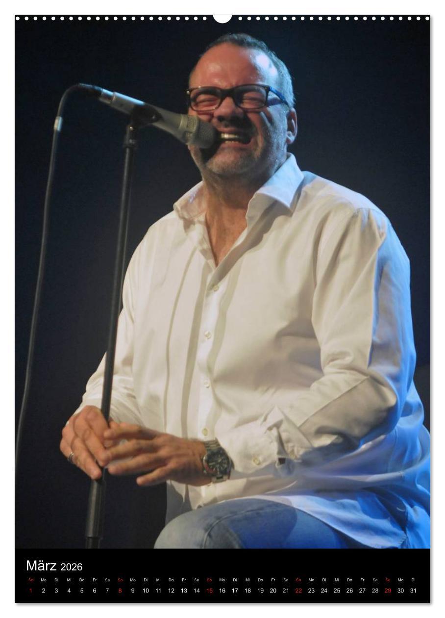 Beispielinhalt (Bild) Jazz Momente - Kalender 2026 - (hochwertiger Premium Wandkalender 2026 DIN A2 hoch), Kunstdruck in Hochglanz