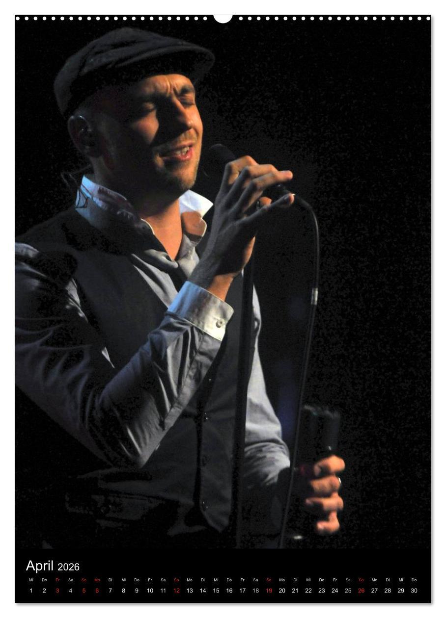 Beispielinhalt (Bild) Jazz Momente - Kalender 2026 - (hochwertiger Premium Wandkalender 2026 DIN A2 hoch), Kunstdruck in Hochglanz
