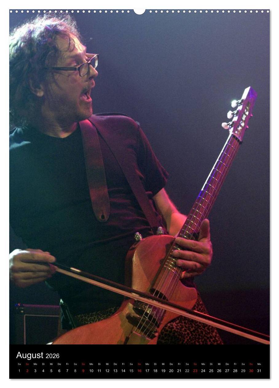 Beispielinhalt (Bild) Jazz Momente - Kalender 2026 - (hochwertiger Premium Wandkalender 2026 DIN A2 hoch), Kunstdruck in Hochglanz