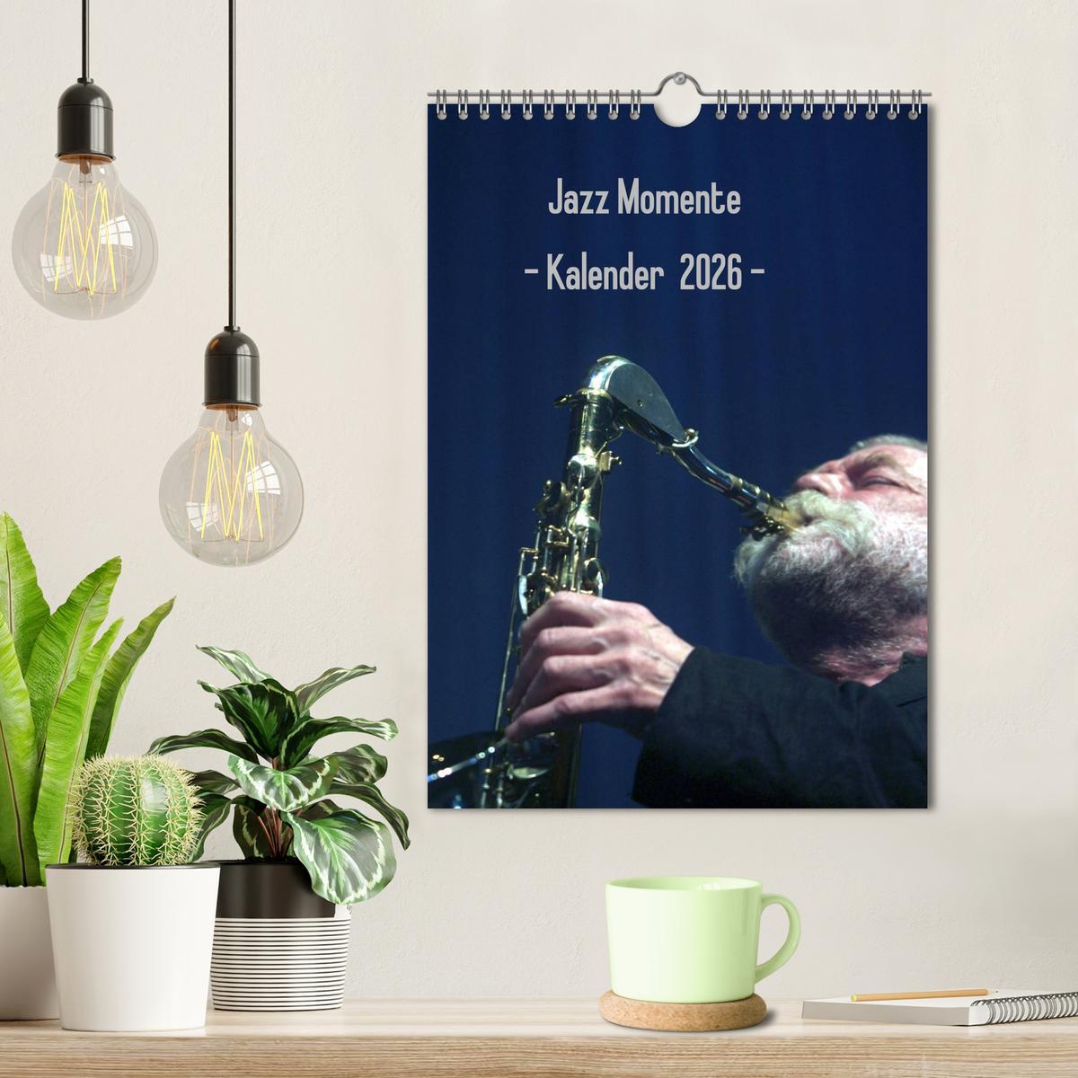 Beispielinhalt (Bild) Jazz Momente - Kalender 2026 - (Wandkalender 2026 DIN A4 hoch), CALVENDO Monatskalender
