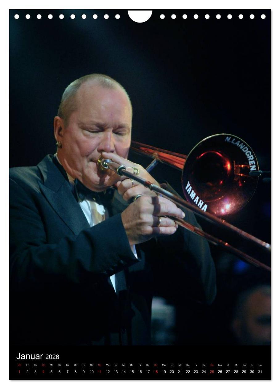 Beispielinhalt (Bild) Jazz Momente - Kalender 2026 - (Wandkalender 2026 DIN A4 hoch), CALVENDO Monatskalender