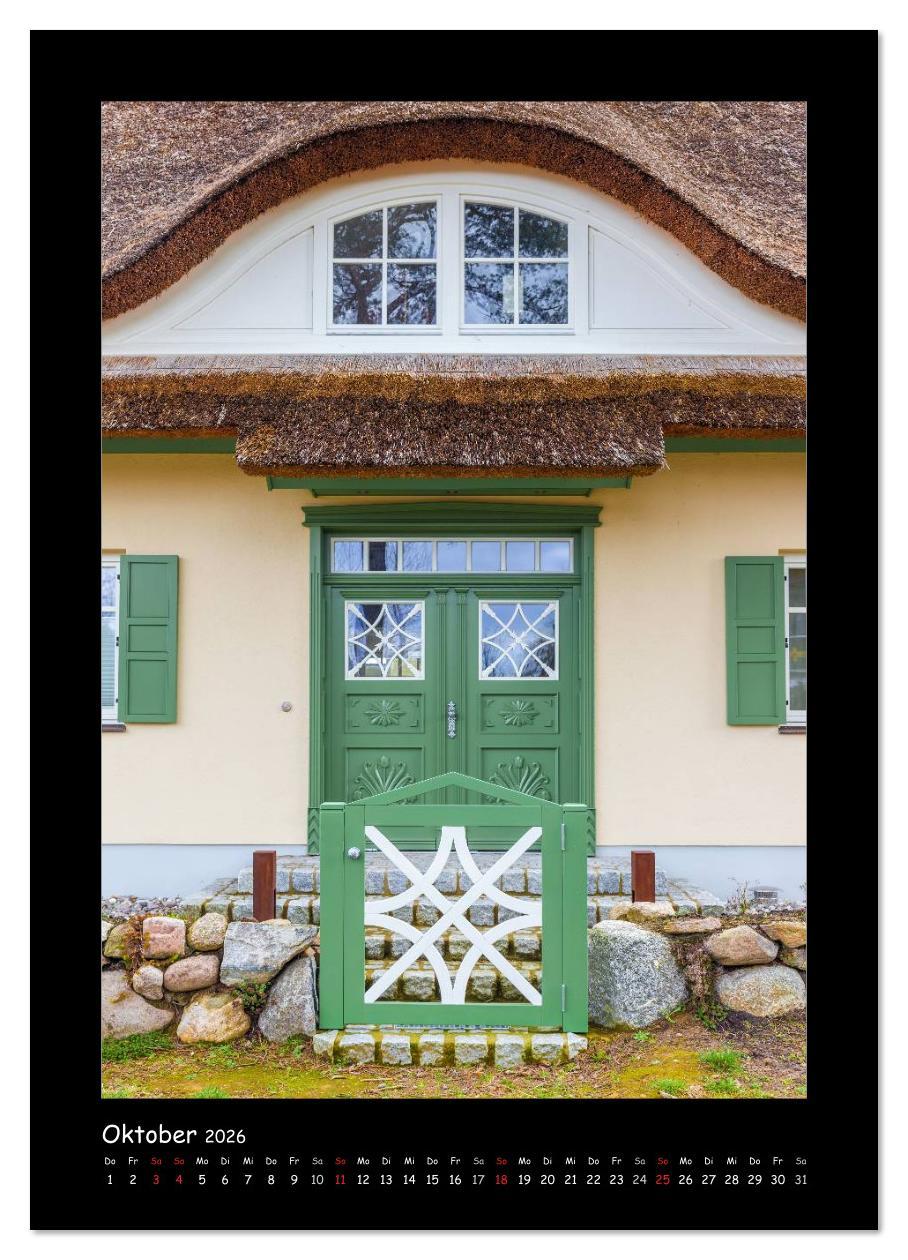 Beispielinhalt (Bild) Türen - Meisterwerke aus Fischland, Darß und Zingst (Wandkalender 2026 DIN A3 hoch), CALVENDO Monatskalender