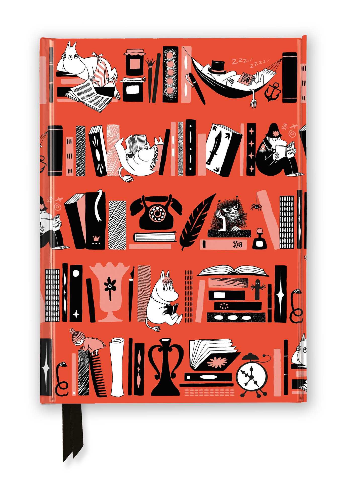 Vorderes Coverbild Moomin Bookshelves (Foiled Journal)