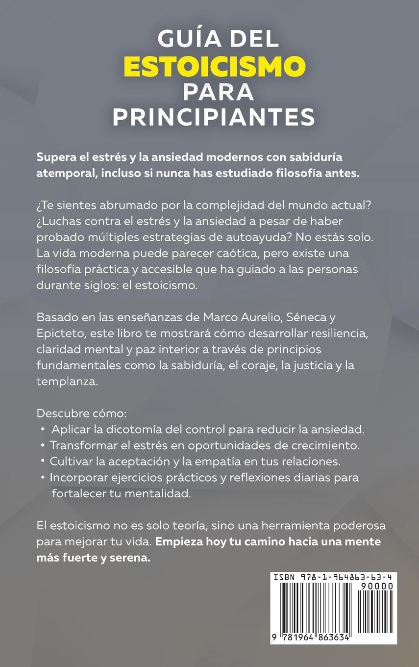 Rückseitencover Guía del Estoicismo para Principiantes