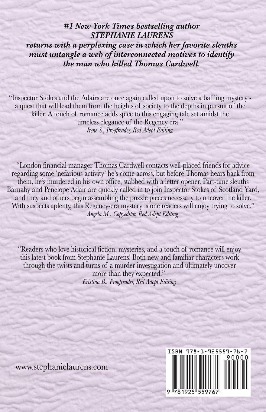 Rückseitencover The Murder of Thomas Cardwell