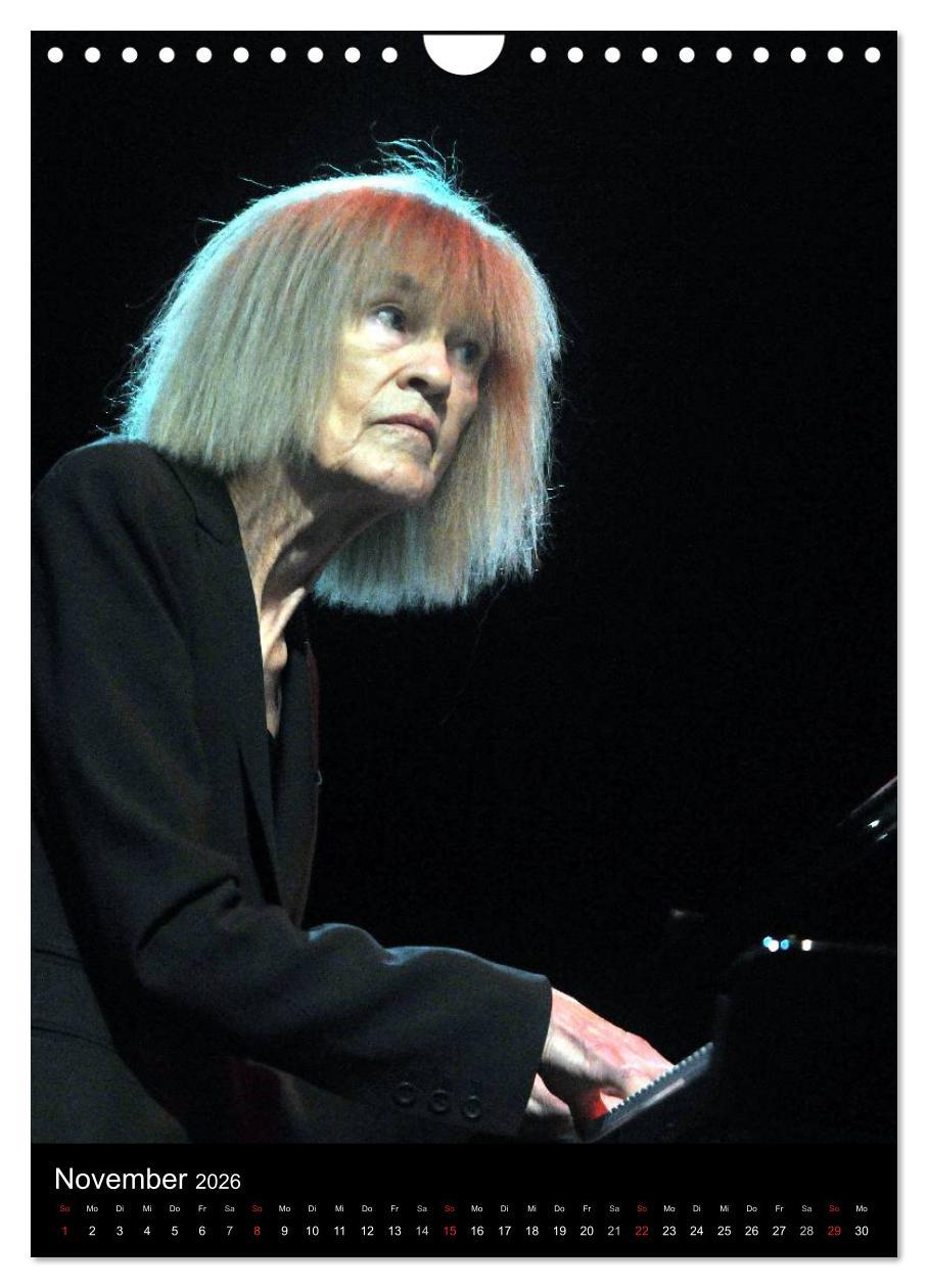 Beispielinhalt (Bild) Jazz Frauen 2026 (Wandkalender 2026 DIN A4 hoch), CALVENDO Monatskalender