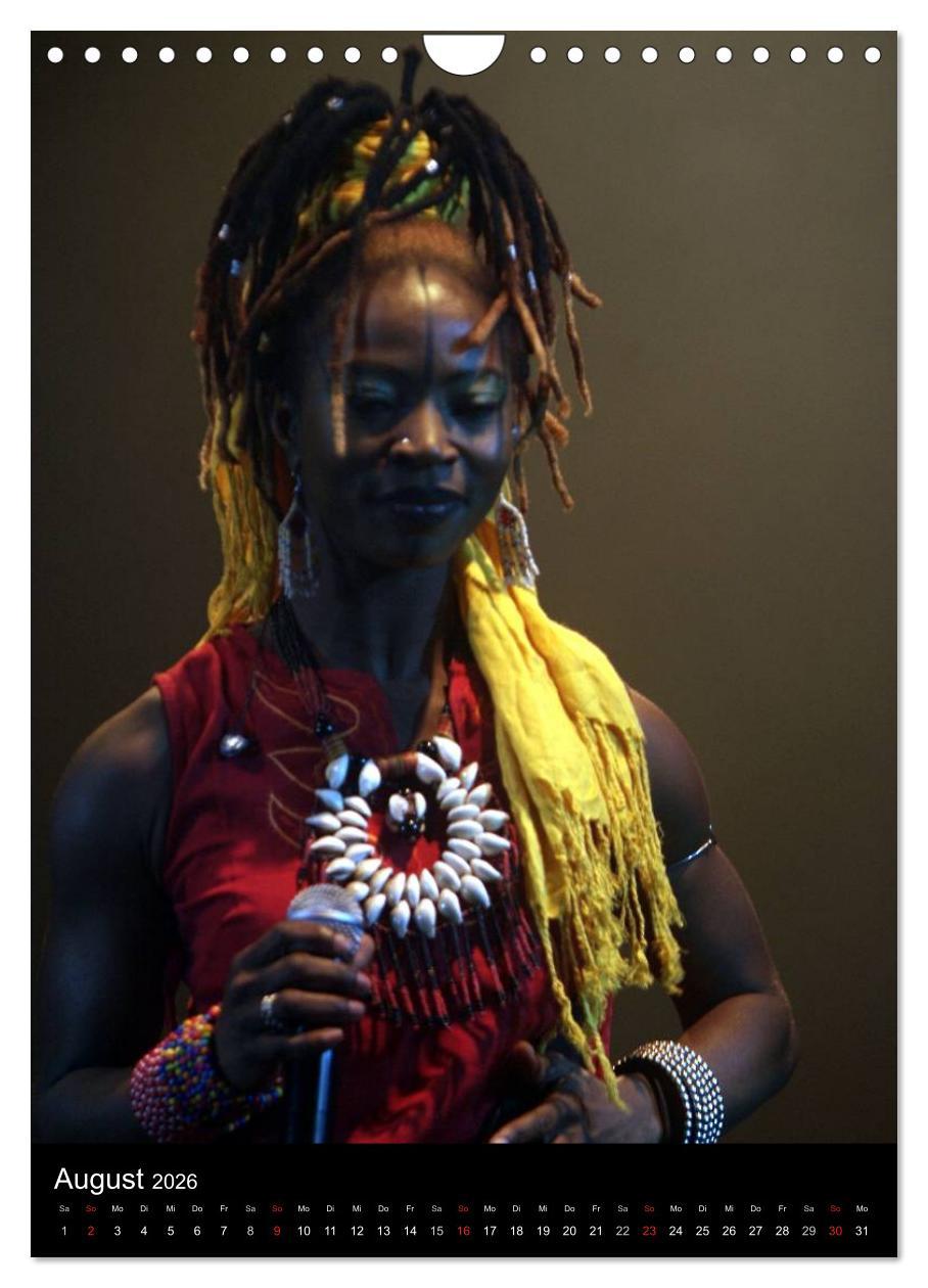 Beispielinhalt (Bild) Jazz Frauen 2026 (Wandkalender 2026 DIN A4 hoch), CALVENDO Monatskalender