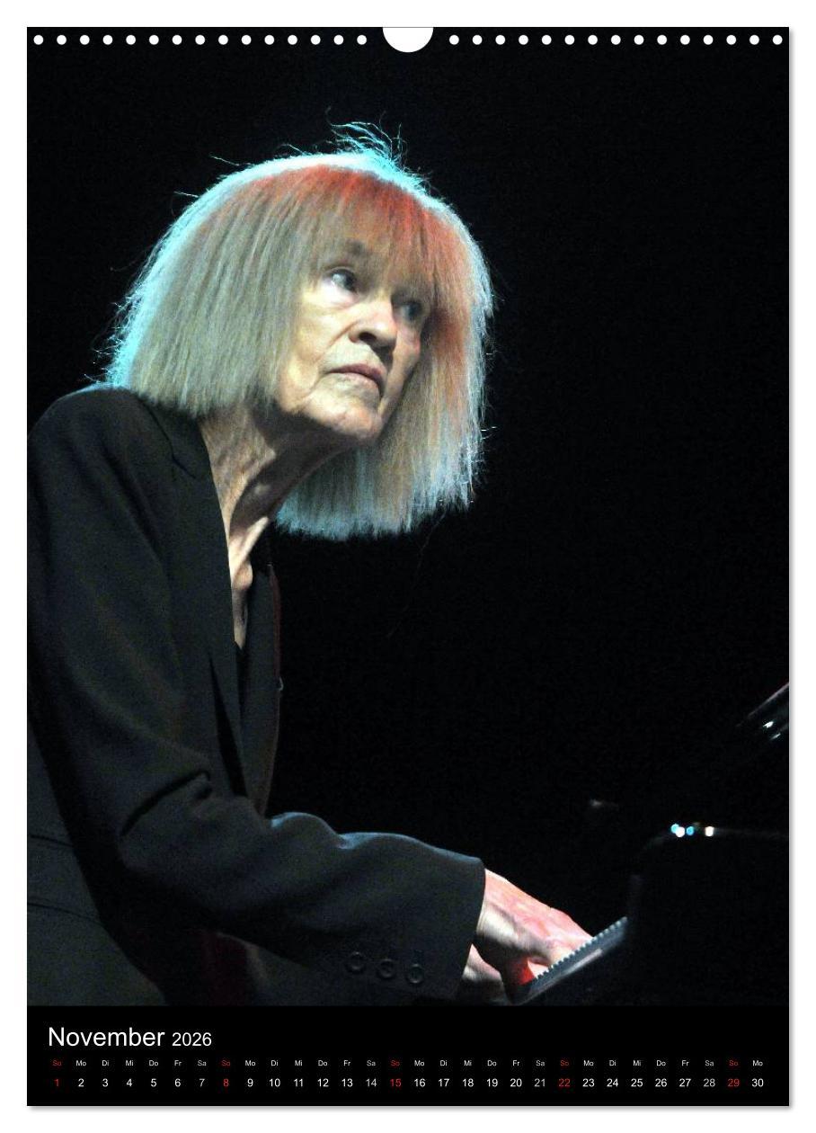 Beispielinhalt (Bild) Jazz Frauen 2026 (Wandkalender 2026 DIN A3 hoch), CALVENDO Monatskalender