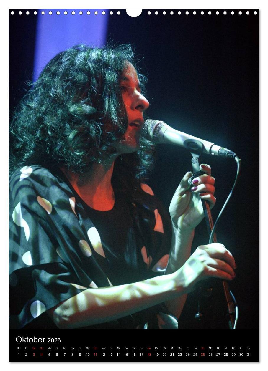 Beispielinhalt (Bild) Jazz Frauen 2026 (Wandkalender 2026 DIN A3 hoch), CALVENDO Monatskalender