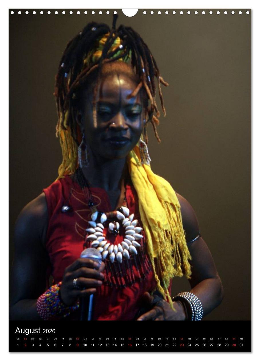 Beispielinhalt (Bild) Jazz Frauen 2026 (Wandkalender 2026 DIN A3 hoch), CALVENDO Monatskalender