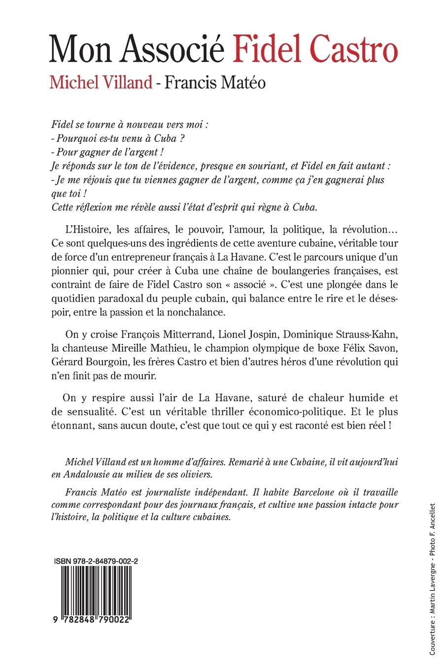 Rückseitencover Mon associé Fidel Castro