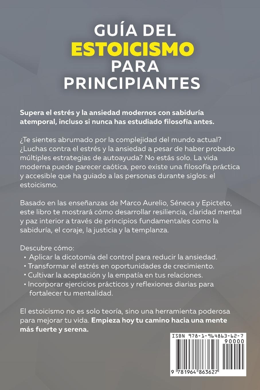 Rückseitencover Guía del Estoicismo para Principiantes
