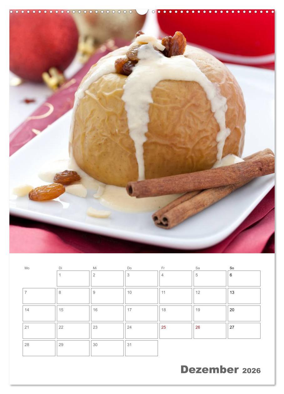 Beispielinhalt (Bild) Herzhaft - Süß / Mein Küchenplaner (Wandkalender 2026 DIN A2 hoch), CALVENDO Monatskalender