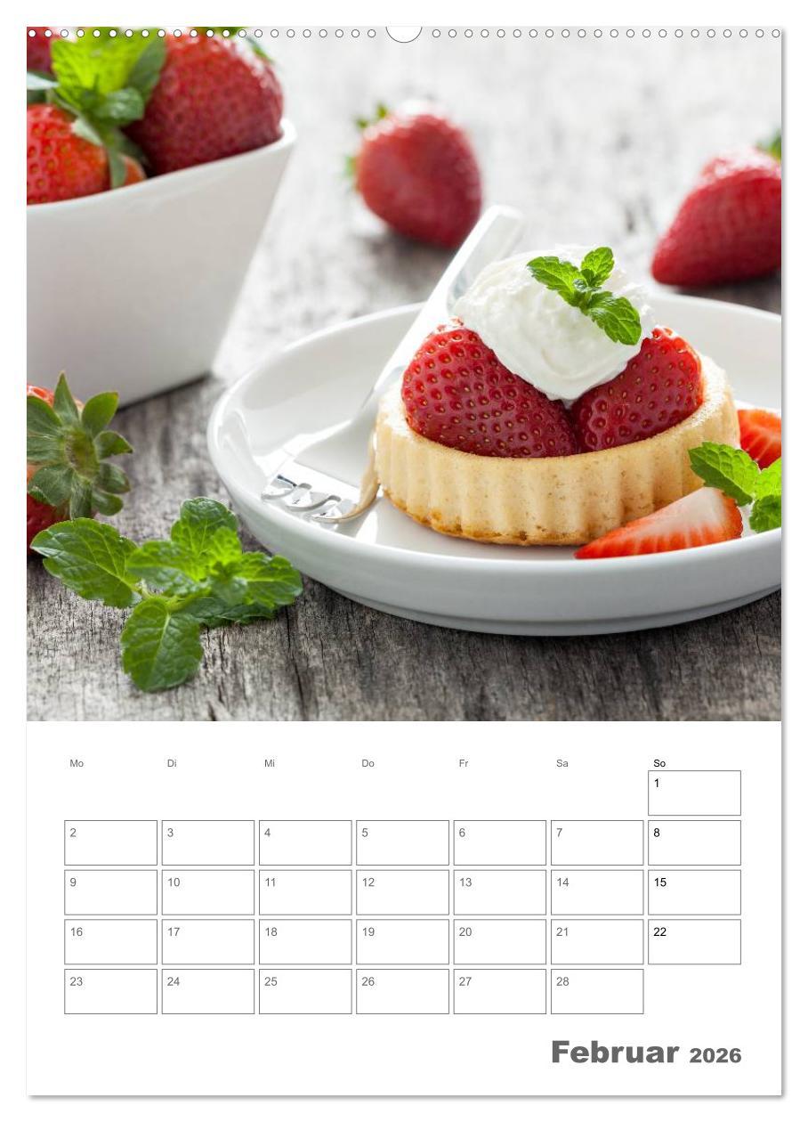 Beispielinhalt (Bild) Herzhaft - Süß / Mein Küchenplaner (Wandkalender 2026 DIN A2 hoch), CALVENDO Monatskalender