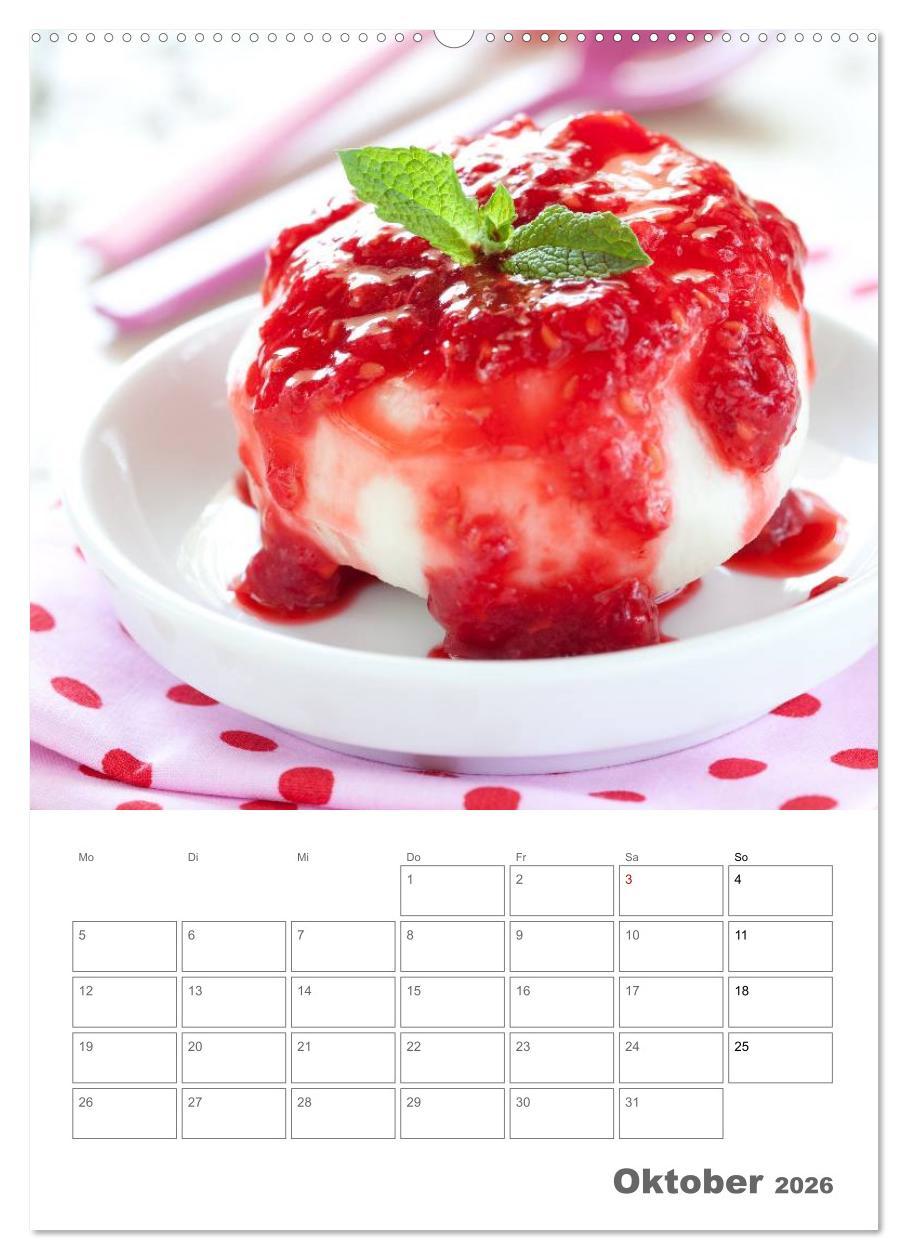 Beispielinhalt (Bild) Herzhaft - Süß / Mein Küchenplaner (Wandkalender 2026 DIN A2 hoch), CALVENDO Monatskalender