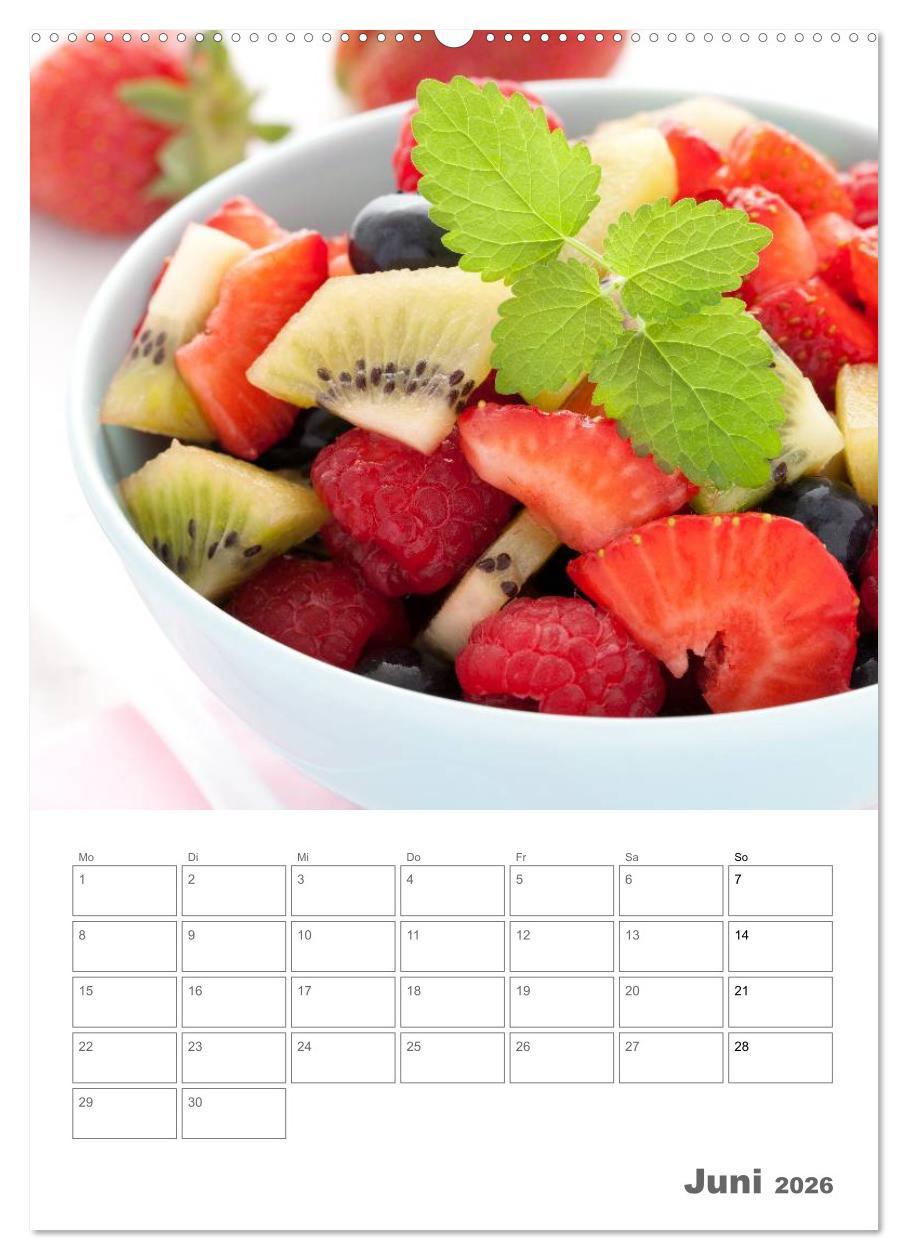 Beispielinhalt (Bild) Herzhaft - Süß / Mein Küchenplaner (Wandkalender 2026 DIN A2 hoch), CALVENDO Monatskalender