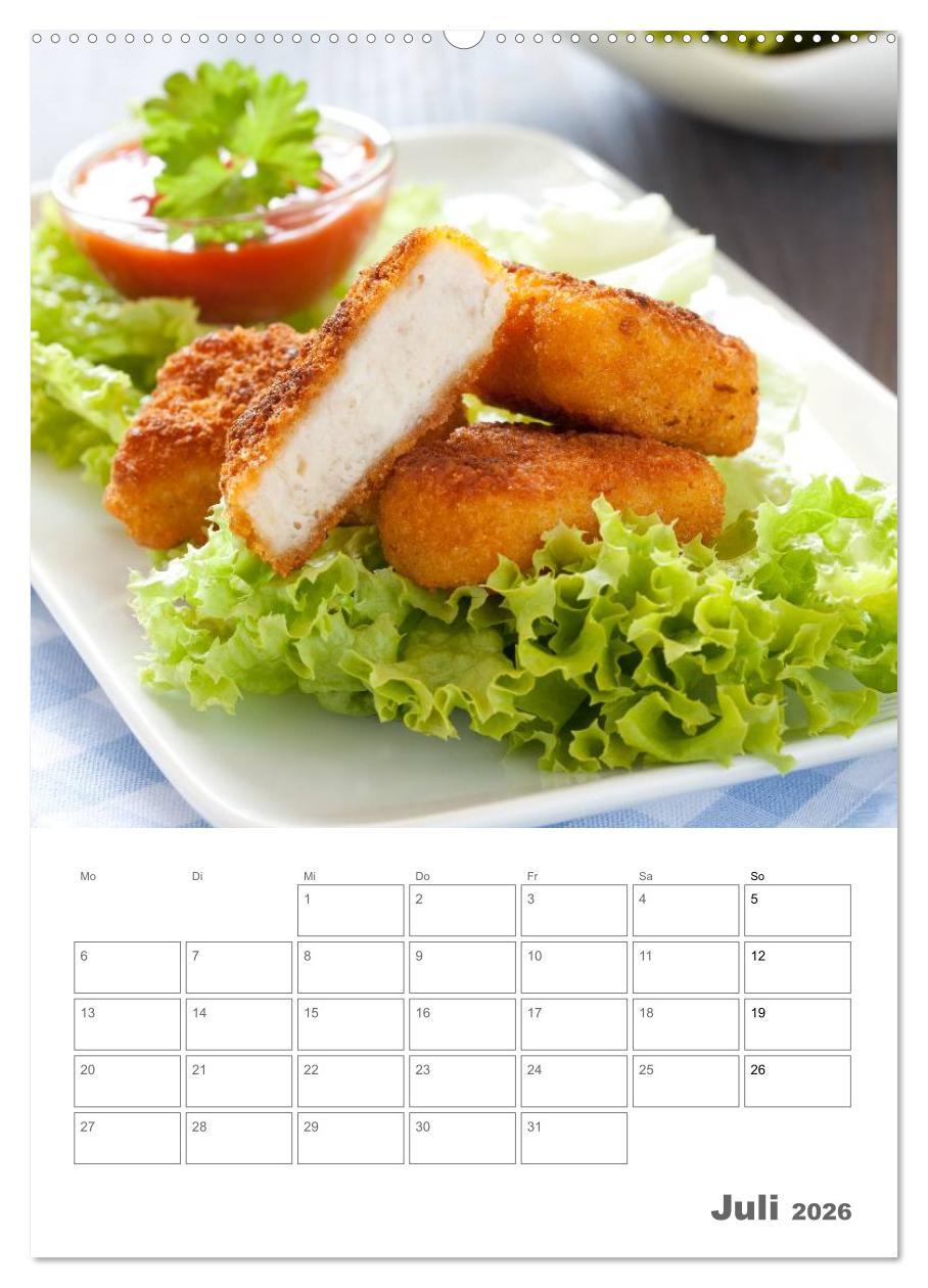 Beispielinhalt (Bild) Herzhaft - Süß / Mein Küchenplaner (Wandkalender 2026 DIN A2 hoch), CALVENDO Monatskalender