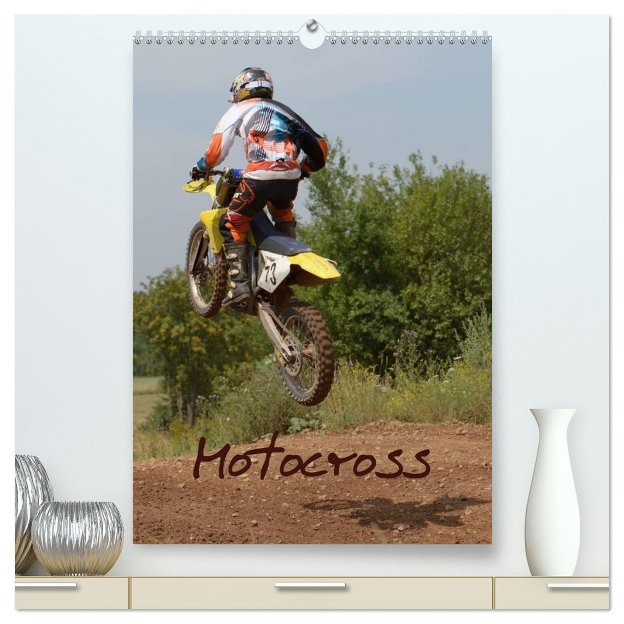 Vorderes Coverbild Motocross Terminplaner (hochwertiger Premium Wandkalender 2026 DIN A2 hoch), Kunstdruck in Hochglanz