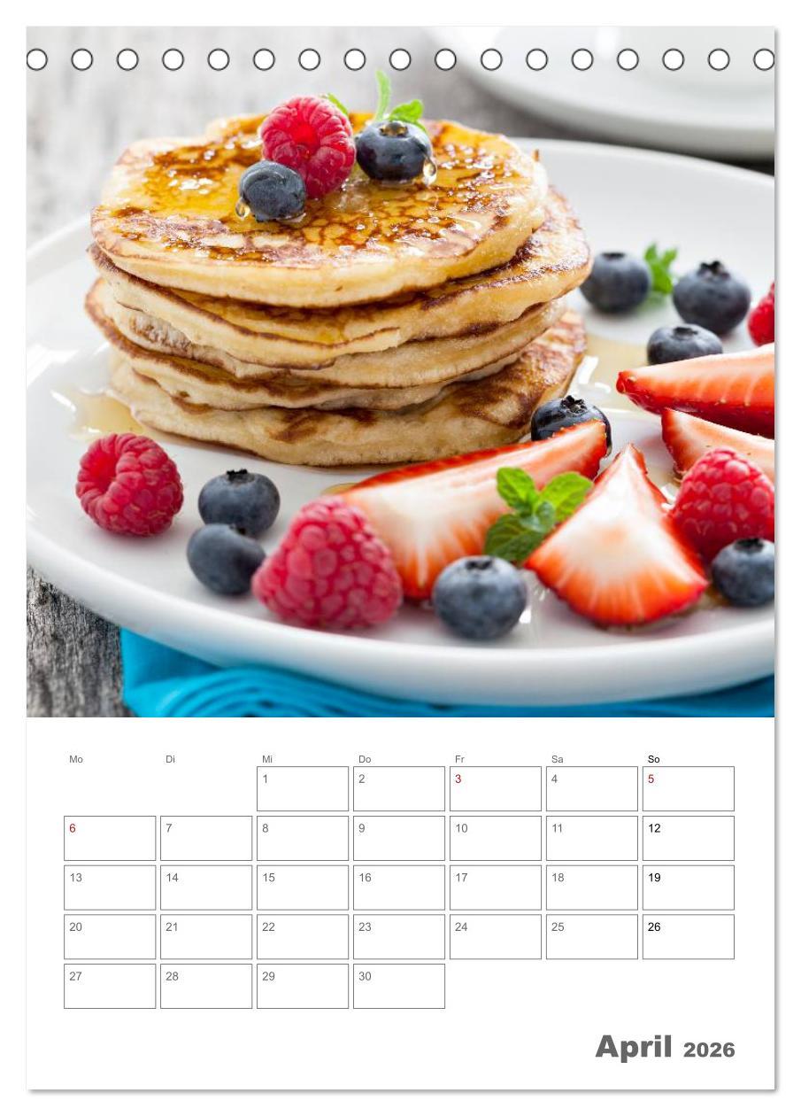 Beispielinhalt (Bild) Herzhaft - Süß / Mein Küchenplaner (Tischkalender 2026 DIN A5 hoch), CALVENDO Monatskalender