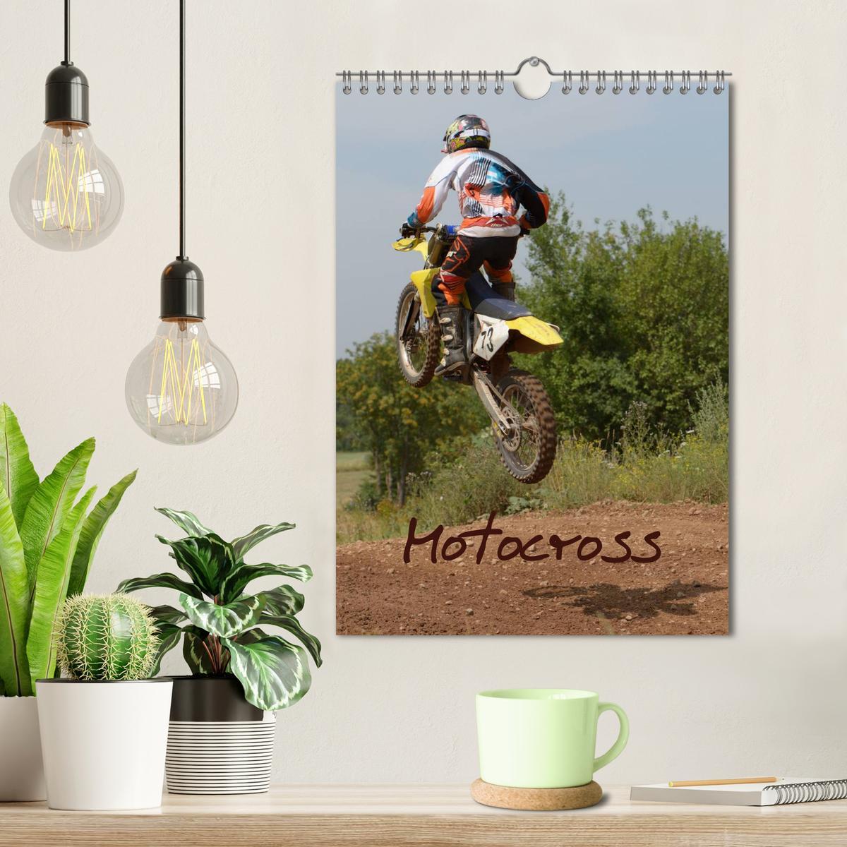 Beispielinhalt (Bild) Motocross Terminplaner (Wandkalender 2026 DIN A4 hoch), CALVENDO Monatskalender