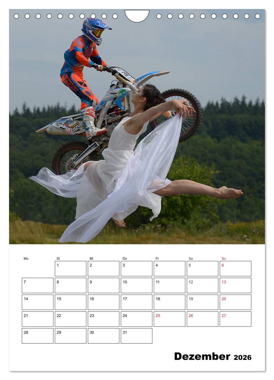 Beispielinhalt (Bild) Motocross Terminplaner (Wandkalender 2026 DIN A4 hoch), CALVENDO Monatskalender