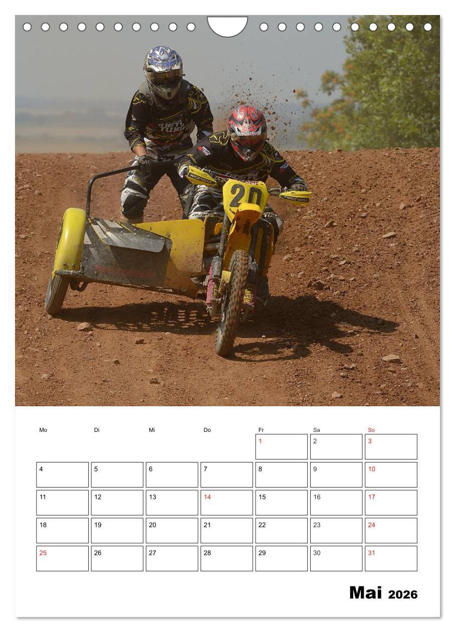 Beispielinhalt (Bild) Motocross Terminplaner (Wandkalender 2026 DIN A4 hoch), CALVENDO Monatskalender