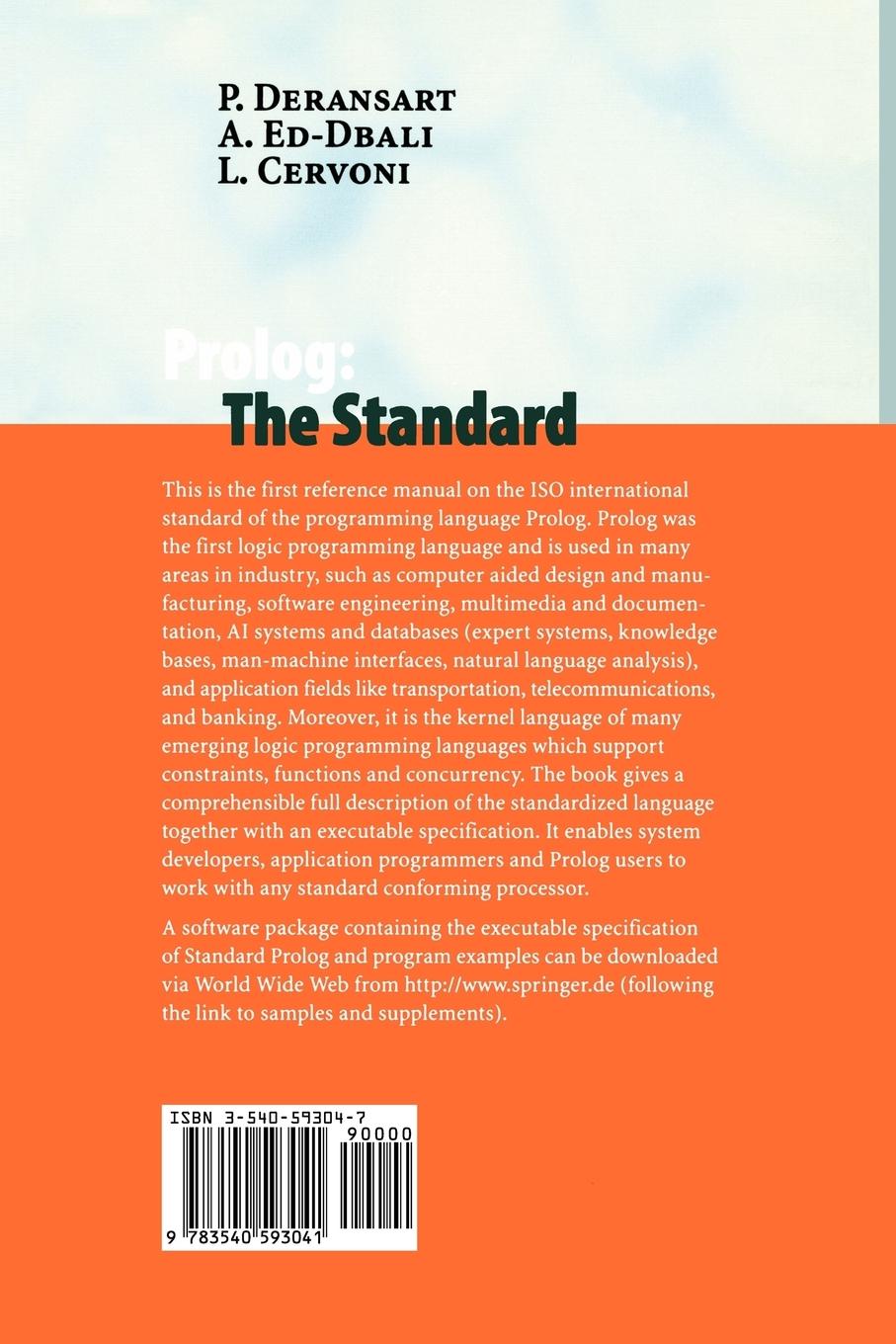 Rückseitencover Prolog: The Standard