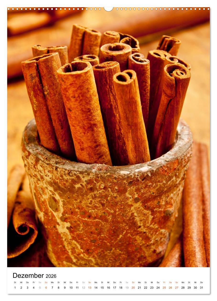 Beispielinhalt (Bild) Kräuter, Gewürze & Co. 2026 (Wandkalender 2026 DIN A2 hoch), CALVENDO Monatskalender