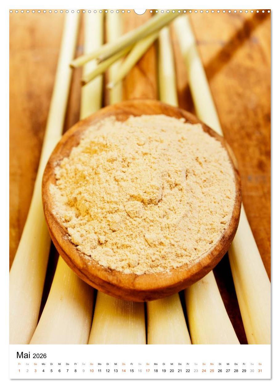 Beispielinhalt (Bild) Kräuter, Gewürze & Co. 2026 (Wandkalender 2026 DIN A2 hoch), CALVENDO Monatskalender