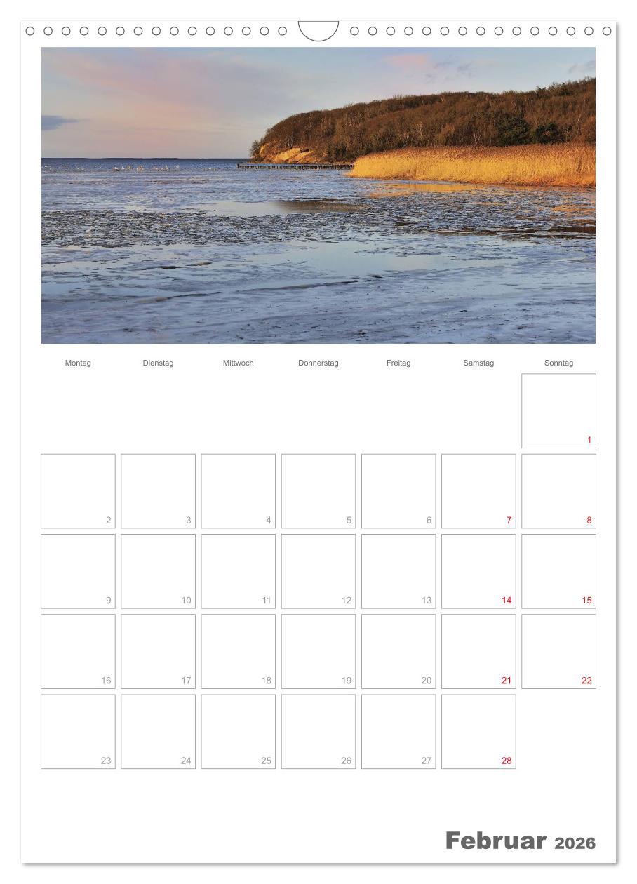 Beispielinhalt (Bild) Insel Rügen / Planer (Wandkalender 2026 DIN A3 hoch), CALVENDO Monatskalender
