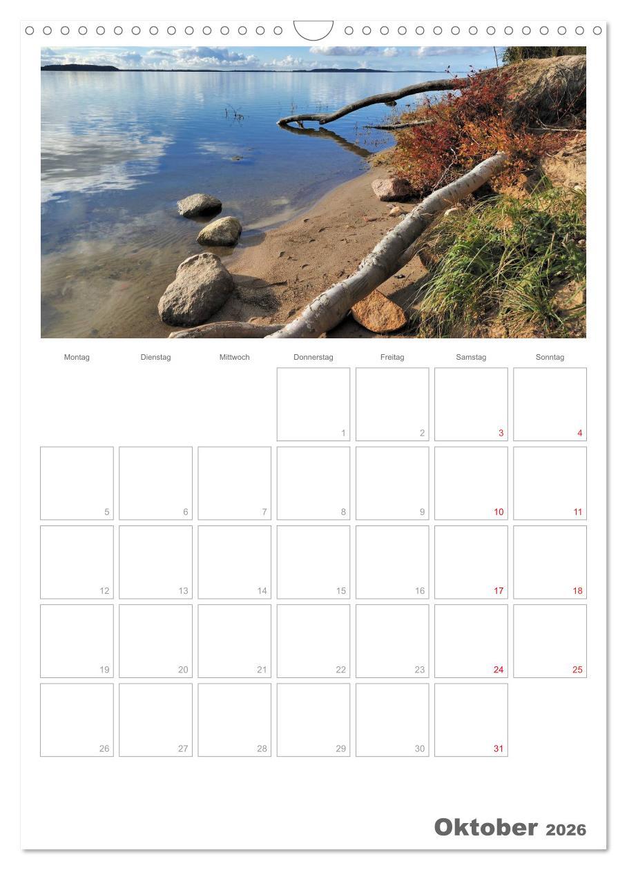 Beispielinhalt (Bild) Insel Rügen / Planer (Wandkalender 2026 DIN A3 hoch), CALVENDO Monatskalender