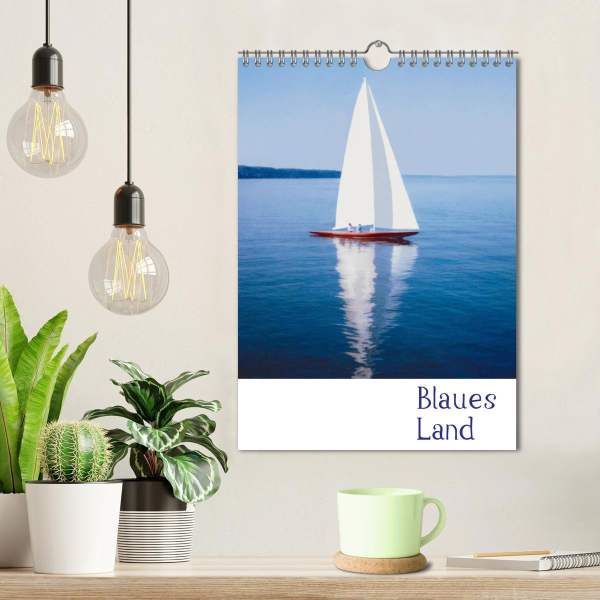 Beispielinhalt (Bild) Blaues Land (Wandkalender 2026 DIN A4 hoch), CALVENDO Monatskalender