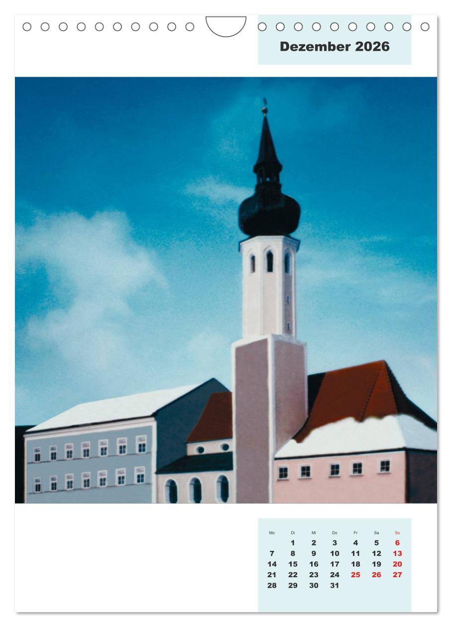 Beispielinhalt (Bild) Blaues Land (Wandkalender 2026 DIN A4 hoch), CALVENDO Monatskalender