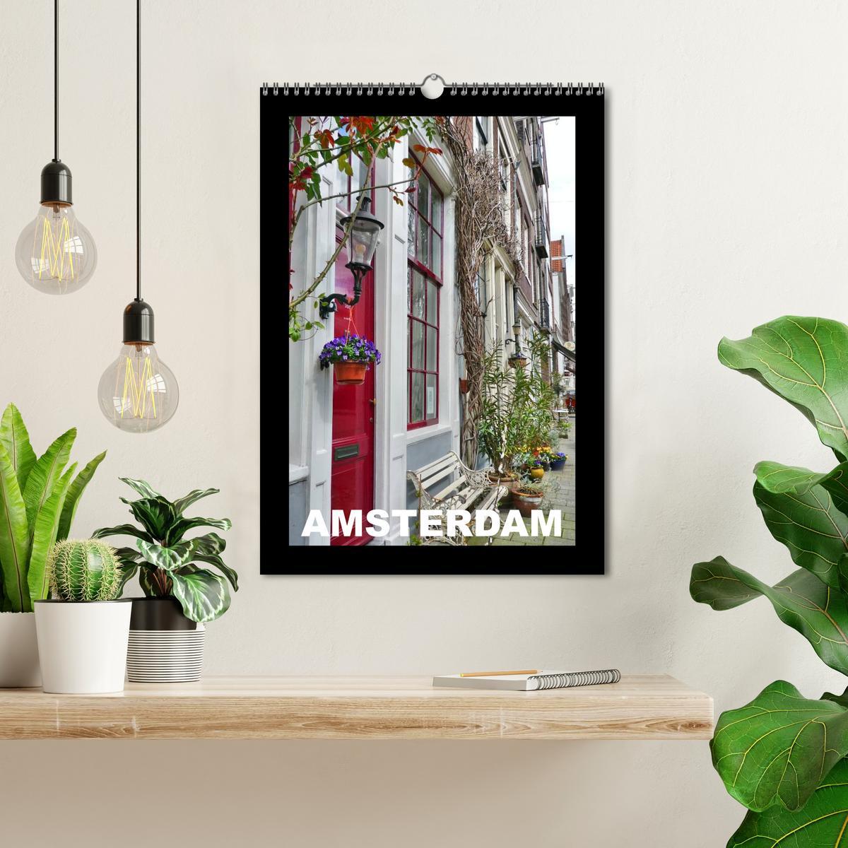 Beispielinhalt (Bild) Amsterdam (Wandkalender 2026 DIN A3 hoch), CALVENDO Monatskalender