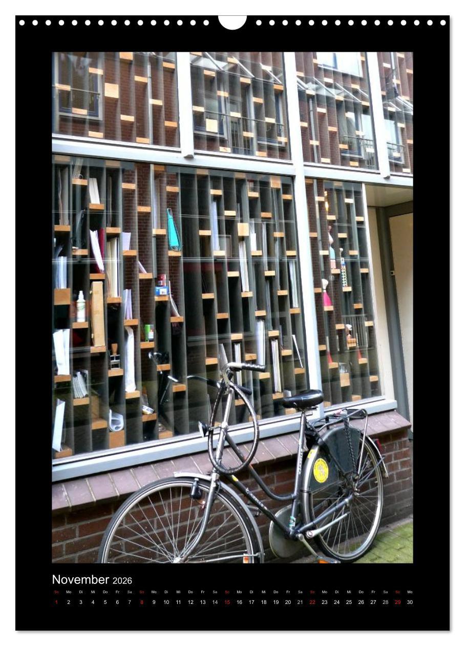 Beispielinhalt (Bild) Amsterdam (Wandkalender 2026 DIN A3 hoch), CALVENDO Monatskalender