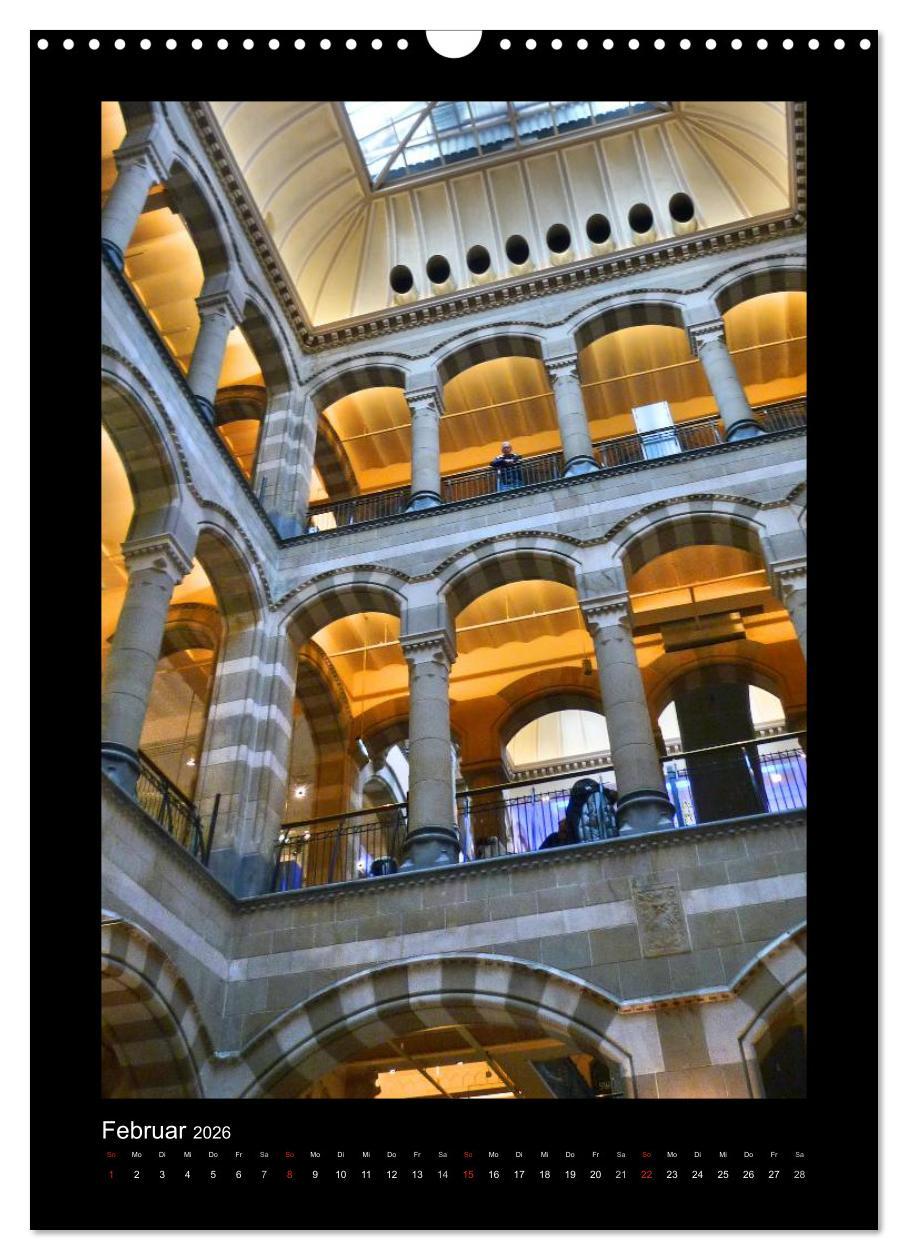 Beispielinhalt (Bild) Amsterdam (Wandkalender 2026 DIN A3 hoch), CALVENDO Monatskalender