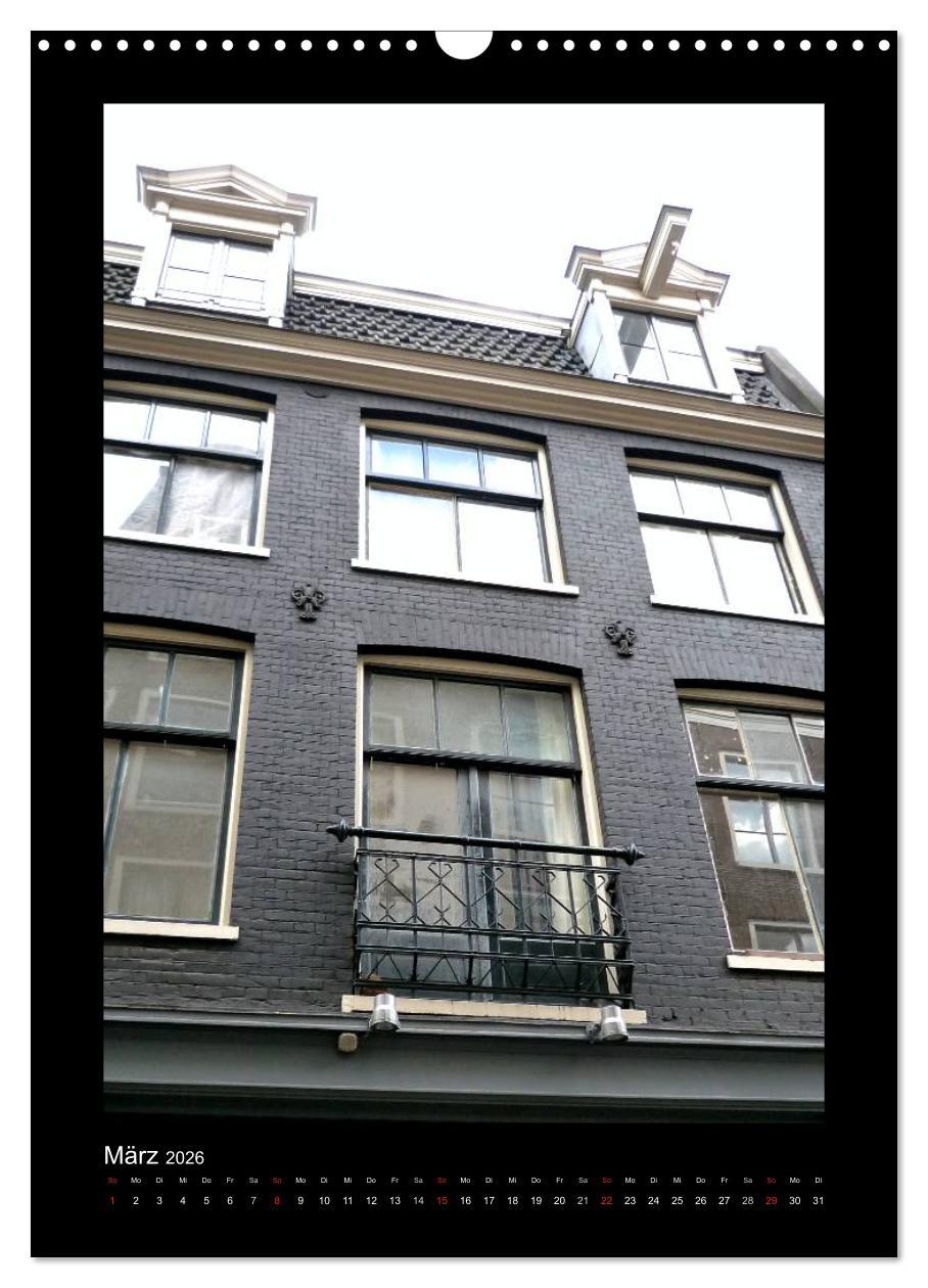 Beispielinhalt (Bild) Amsterdam (Wandkalender 2026 DIN A3 hoch), CALVENDO Monatskalender