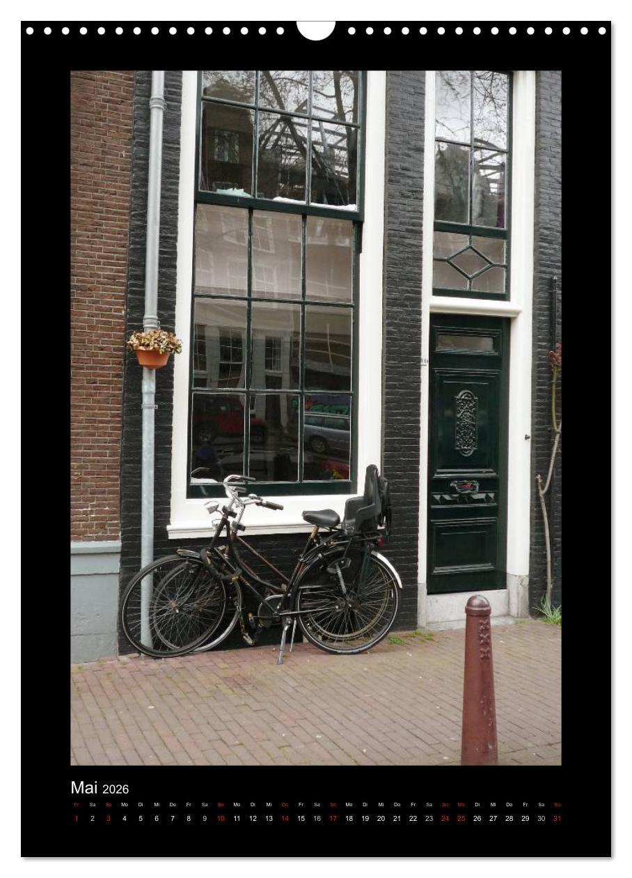 Beispielinhalt (Bild) Amsterdam (Wandkalender 2026 DIN A3 hoch), CALVENDO Monatskalender