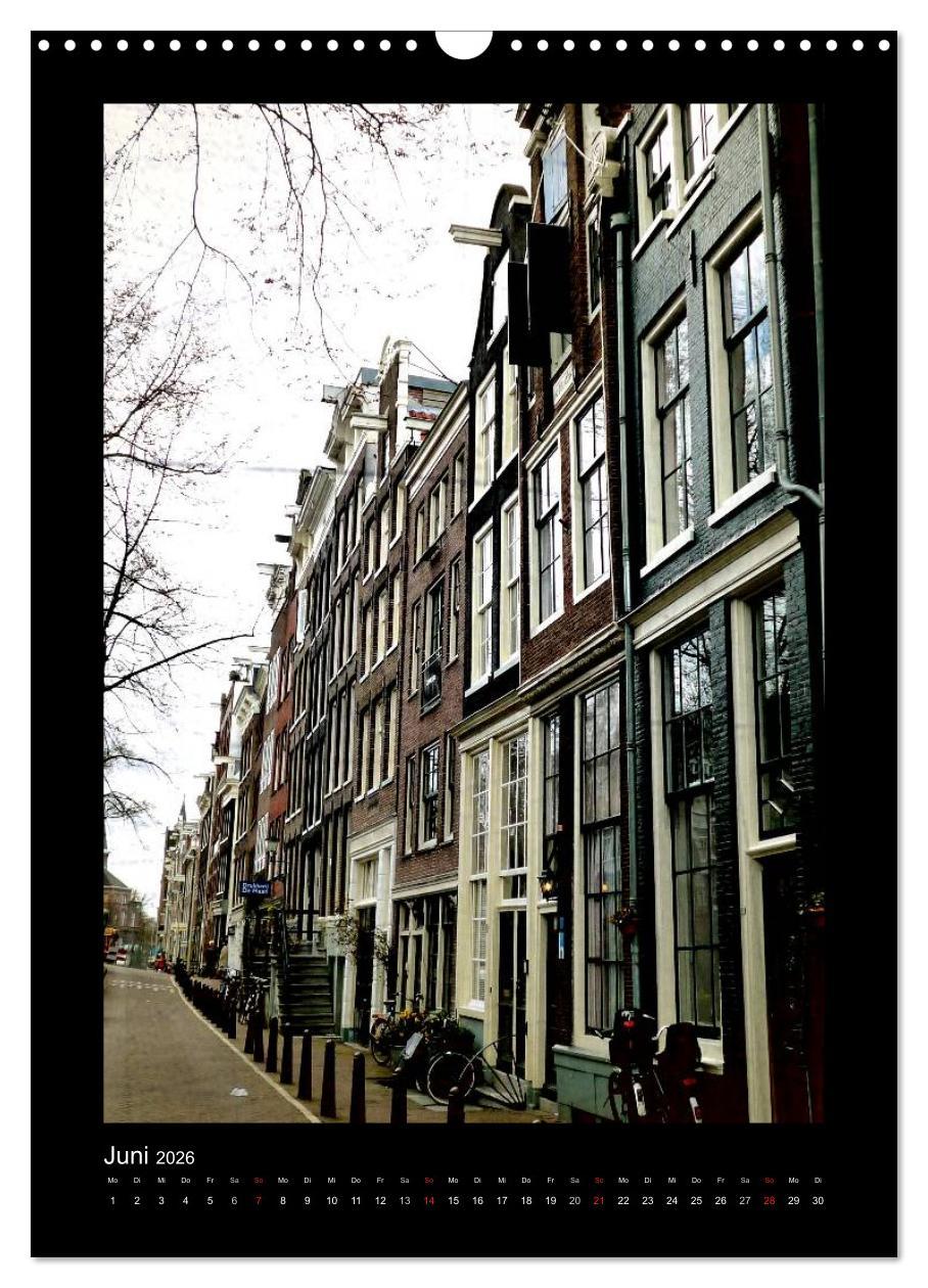 Beispielinhalt (Bild) Amsterdam (Wandkalender 2026 DIN A3 hoch), CALVENDO Monatskalender