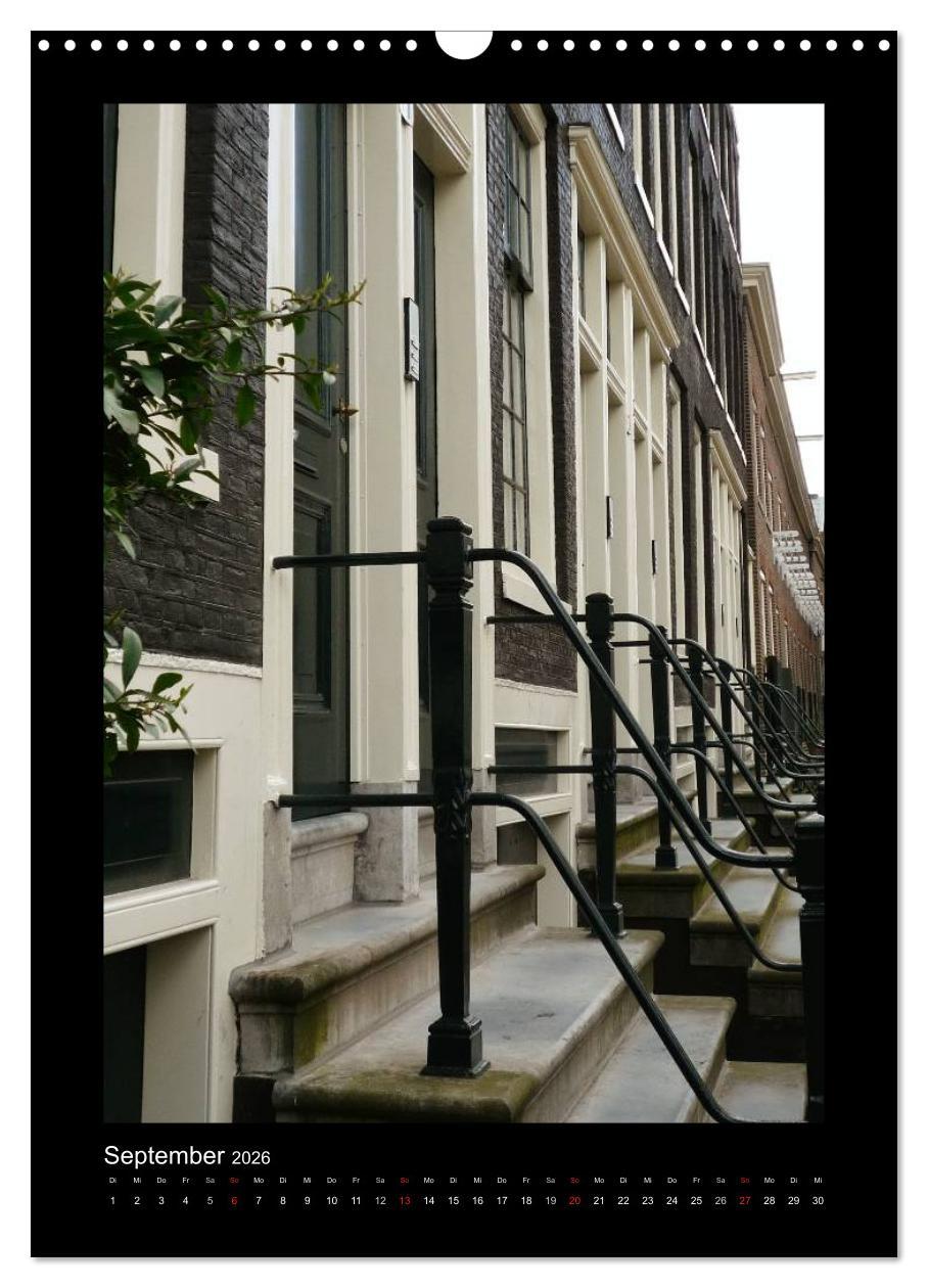 Beispielinhalt (Bild) Amsterdam (Wandkalender 2026 DIN A3 hoch), CALVENDO Monatskalender