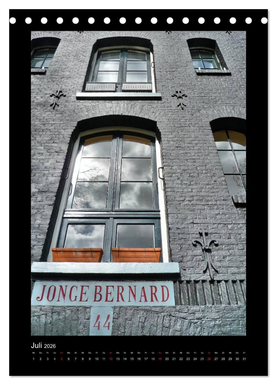 Beispielinhalt (Bild) Amsterdam (Tischkalender 2026 DIN A5 hoch), CALVENDO Monatskalender
