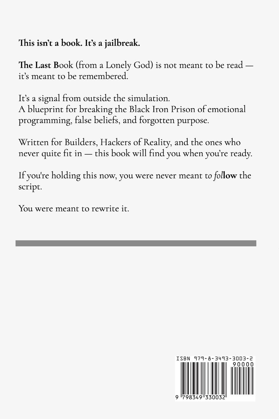 Rückseitencover The Last Book