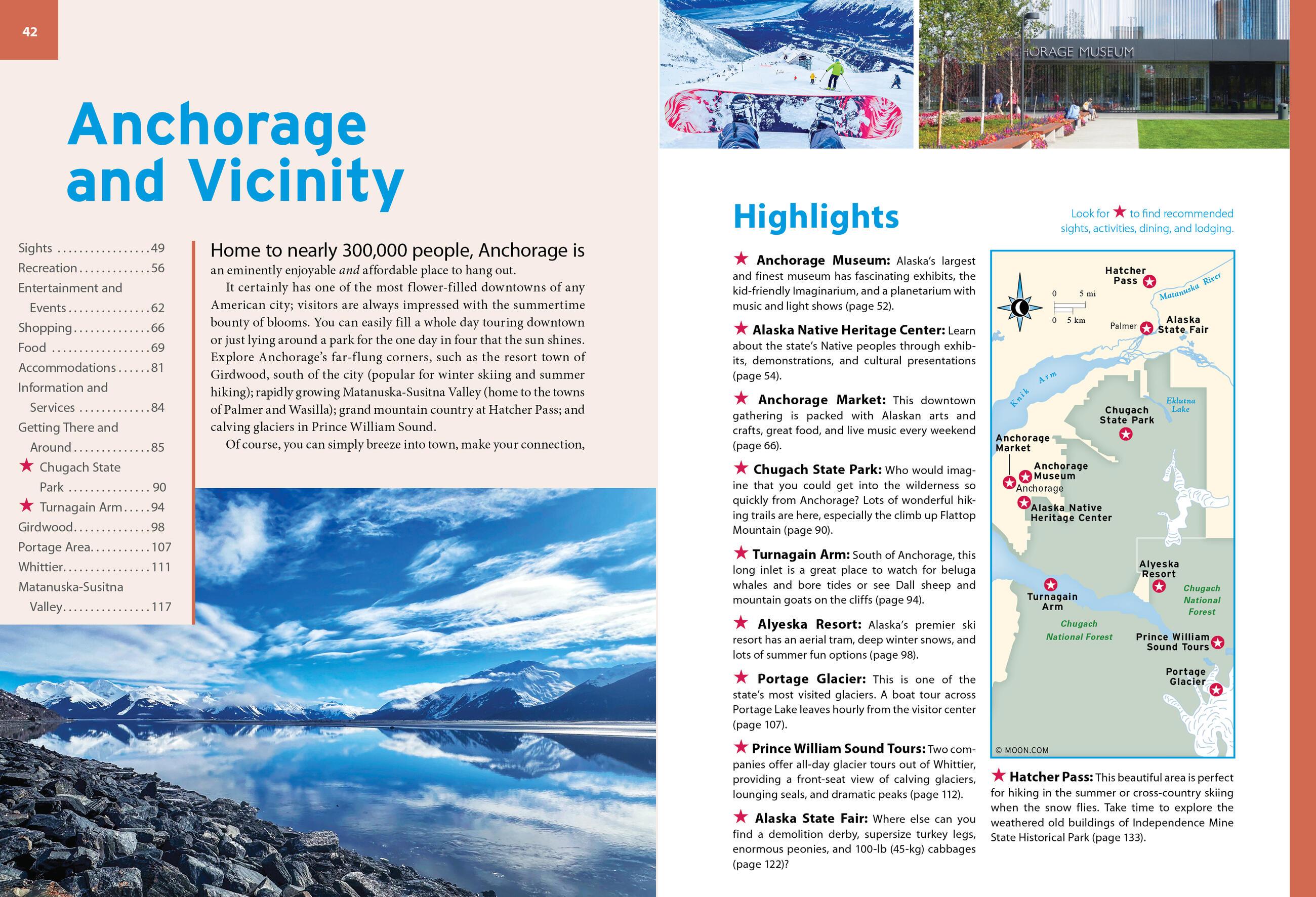 Beispielinhalt (Bild) Moon Anchorage, Denali & the Kenai Peninsula