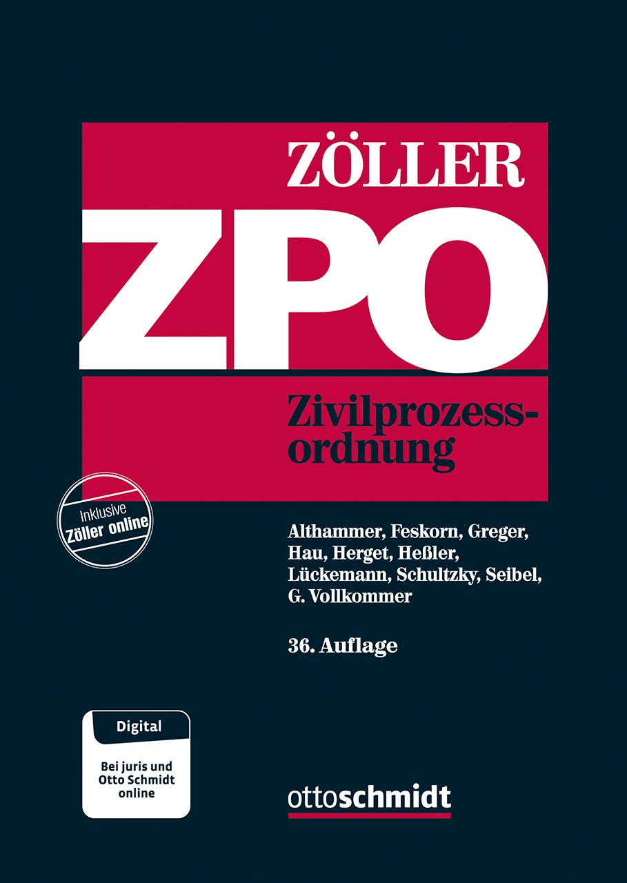 Vorderes Coverbild Zivilprozessordnung ZPO