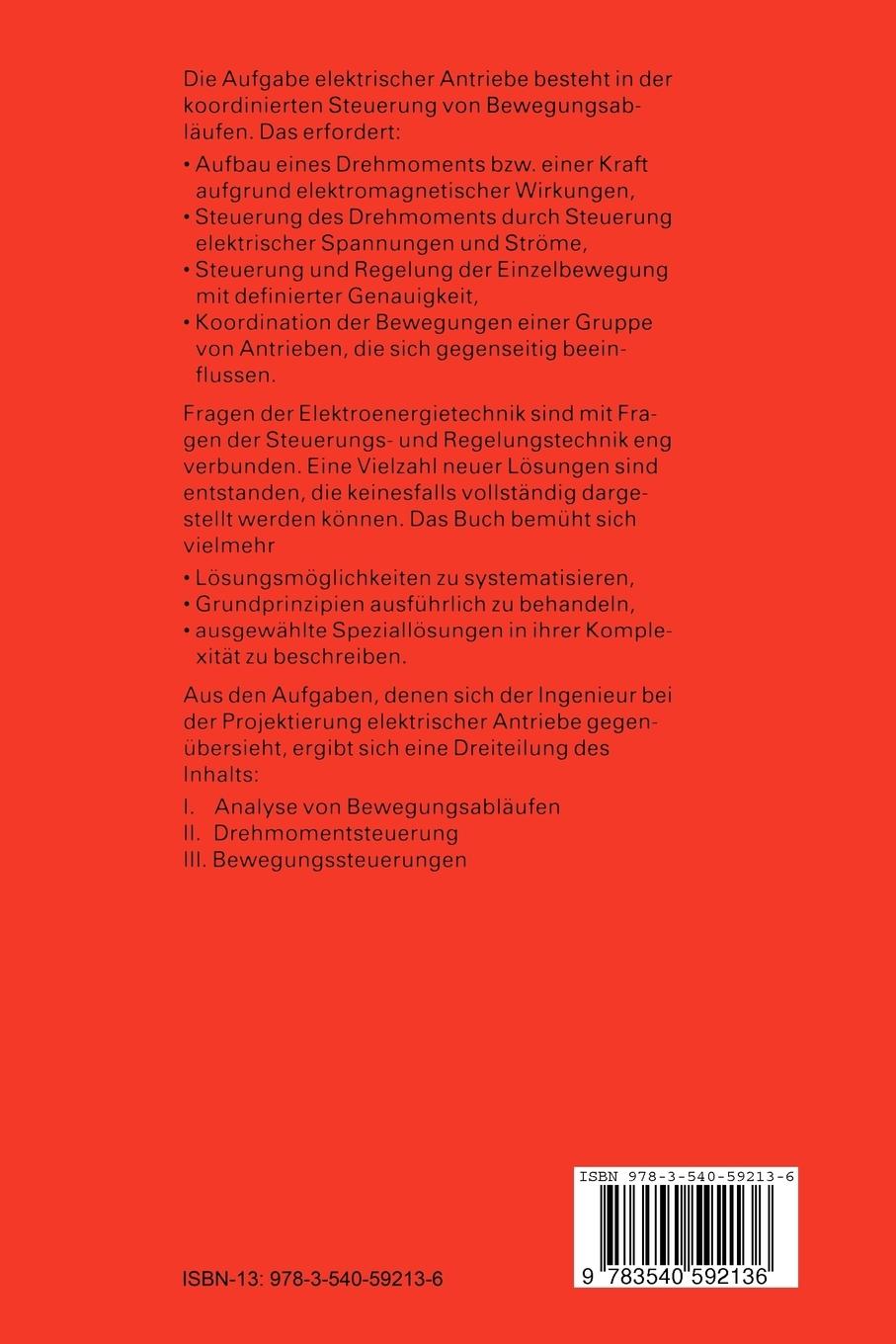 Rückseitencover Elektrische Antriebe