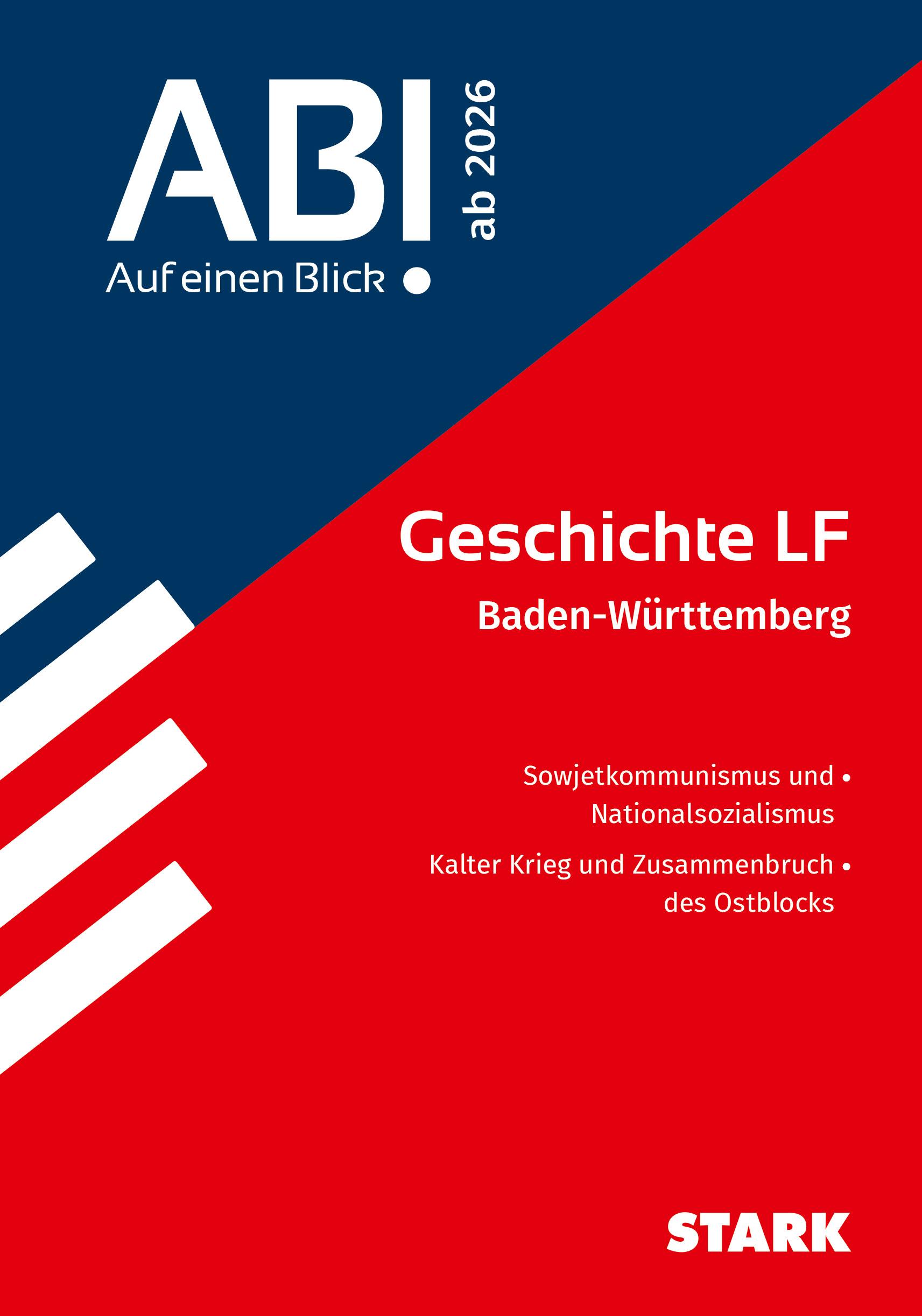 Vorderes Coverbild STARK Geschichte LF - Abi - Auf einen Blick! ab 2026 BW